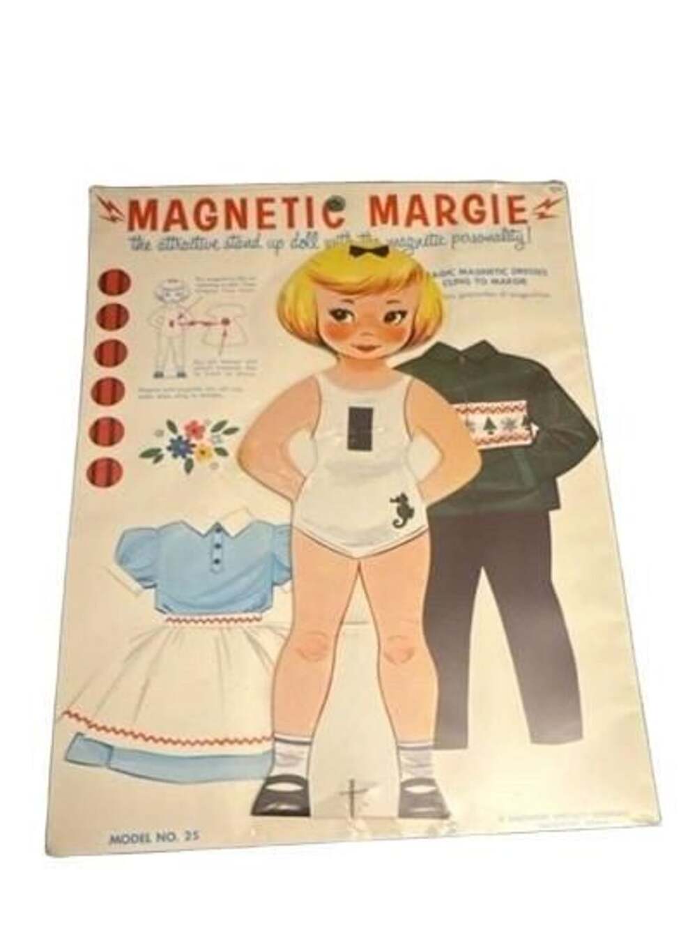 Magnetic Margie Magnetic Paper Doll Set Model No. 25
New in package Smithport